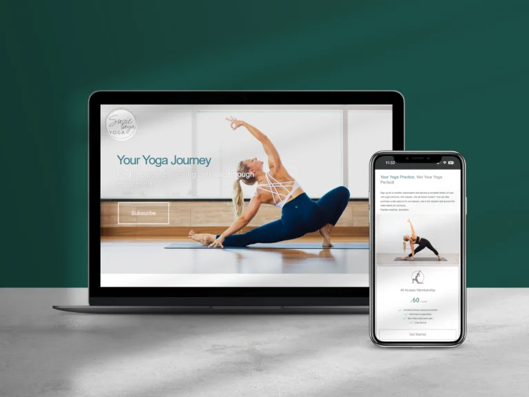 Yoga Studio, Suzie Saya, Health and Wellness Website